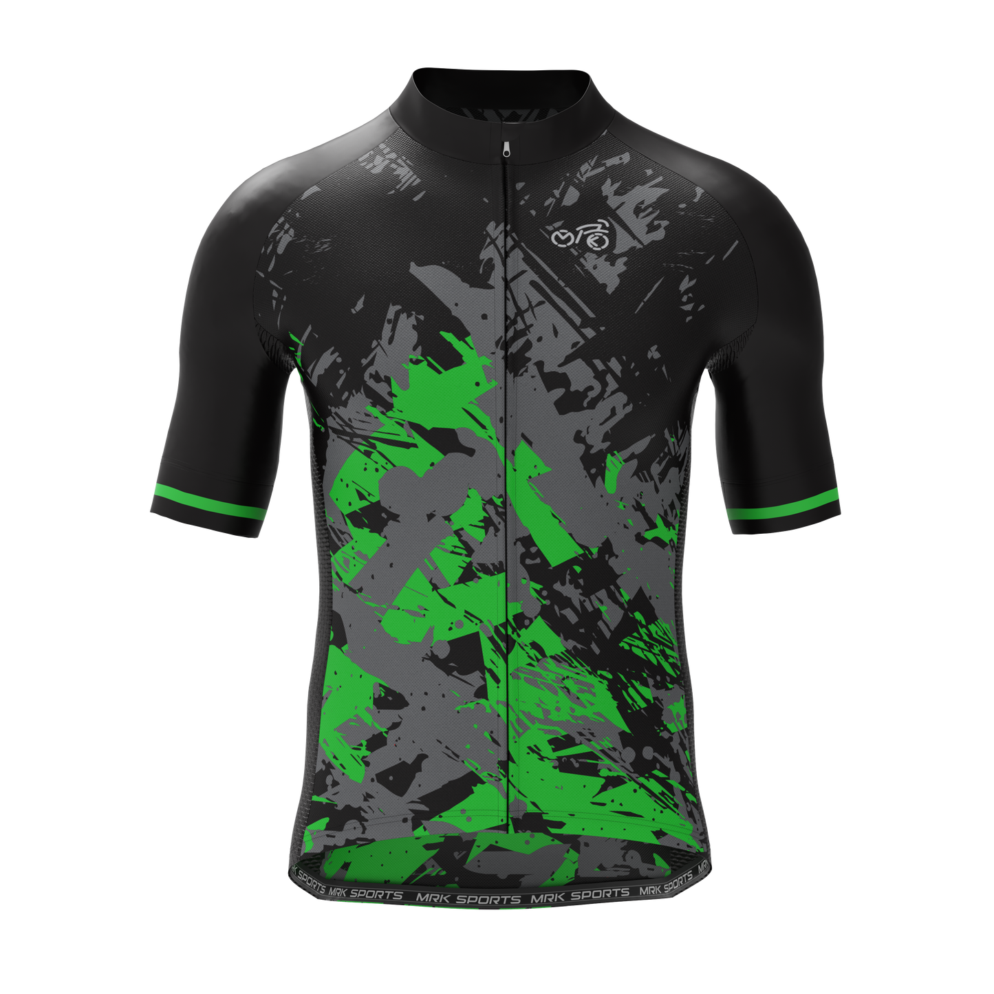 MRK Cycling Jersey Green and Black color combo - MRK SPORTS