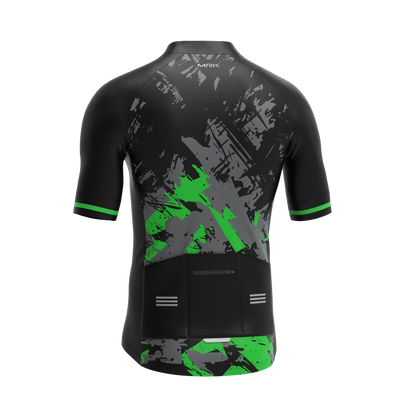 MRK Cycling Jersey Green and Black color combo - MRK SPORTS