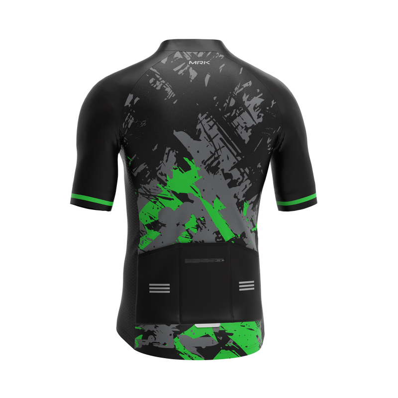 MRK Cycling Jersey Green and Black color combo - MRK SPORTS