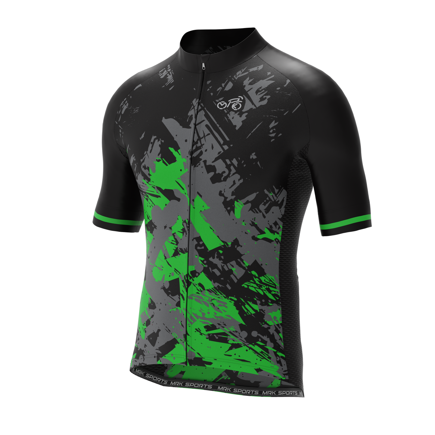 MRK Cycling Jersey Green and Black color combo - MRK SPORTS