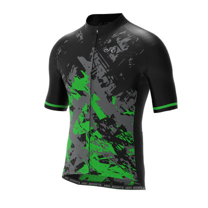 MRK Cycling Jersey Green and Black color combo - MRK SPORTS