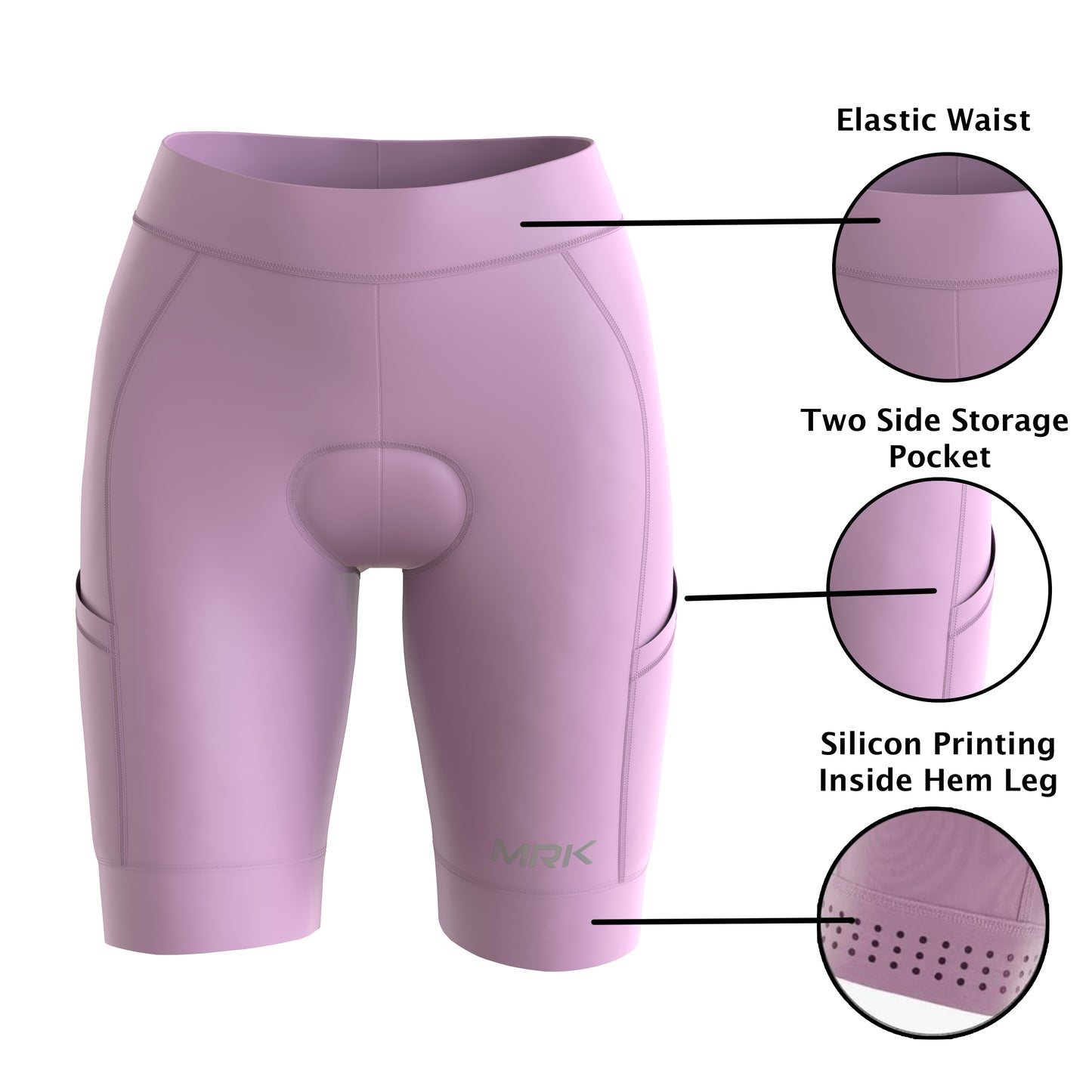 Women’s Gel Padded Summer Cycling Shorts - MRK SPORTS