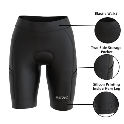 Women’s Gel Padded Summer Cycling Shorts - MRK SPORTS