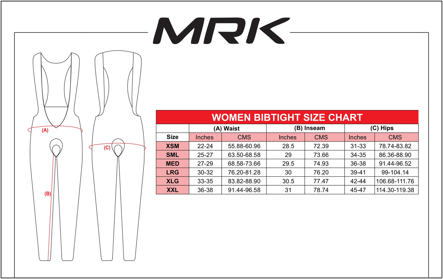 MRK Thermal Women Bib Tight - MRK SPORTS