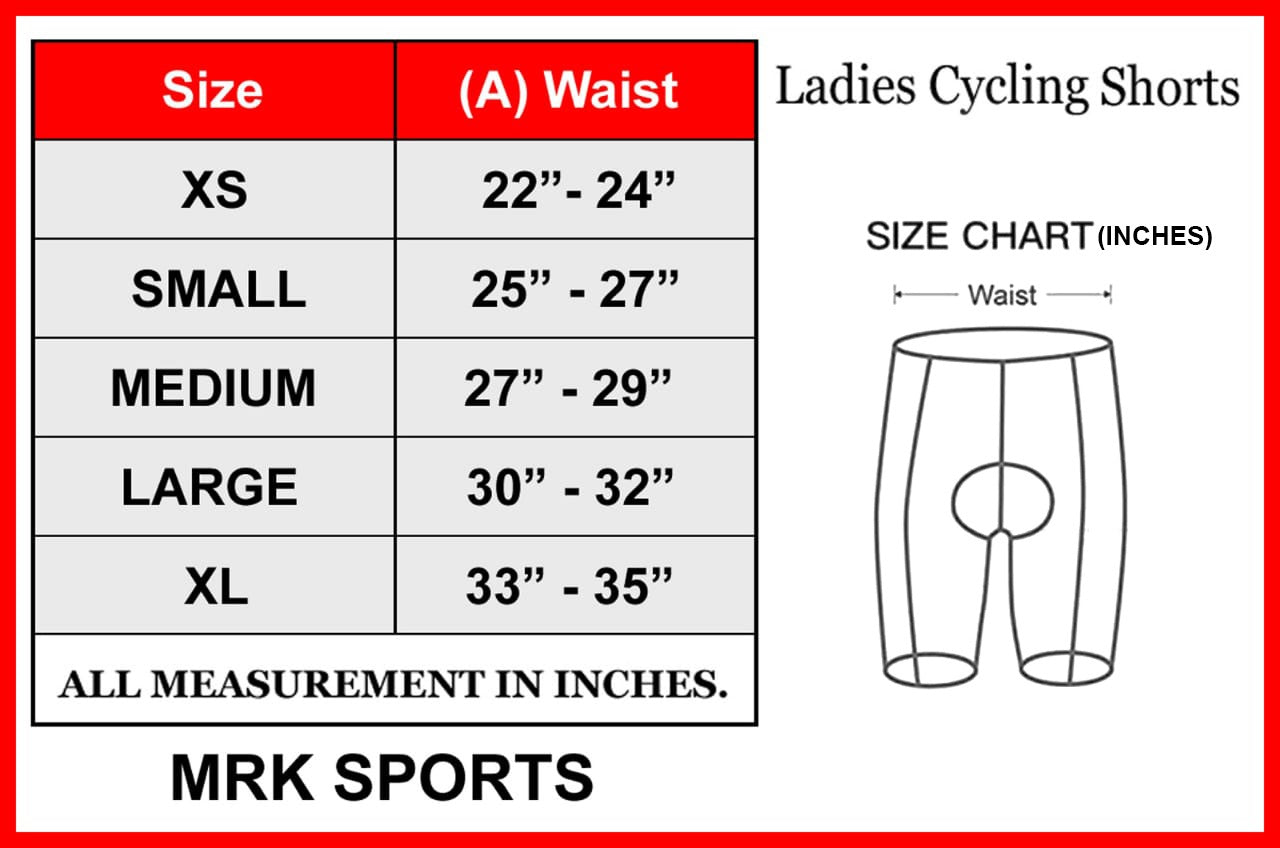 Women’s Gel Padded Summer Cycling Shorts - MRK SPORTS