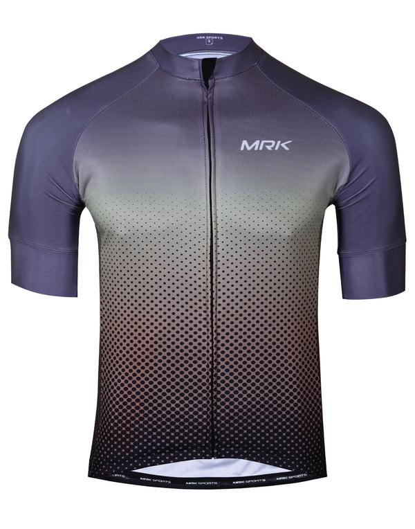 MRK Men's Melted Grey Cycling Jersey - MRK SPORTS