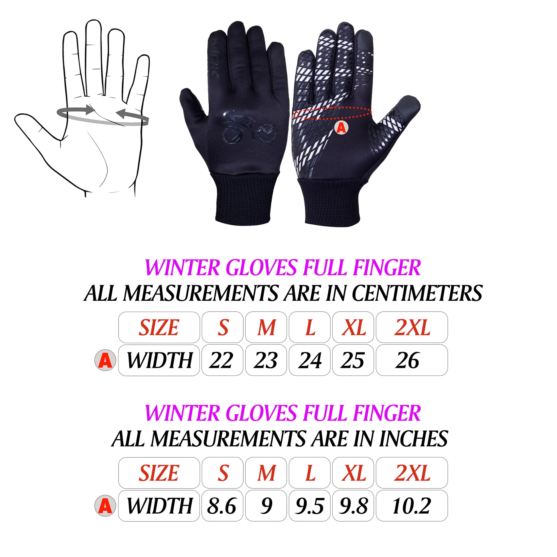 Cycling Winter Full Finger Gloves - MRK SPORTS