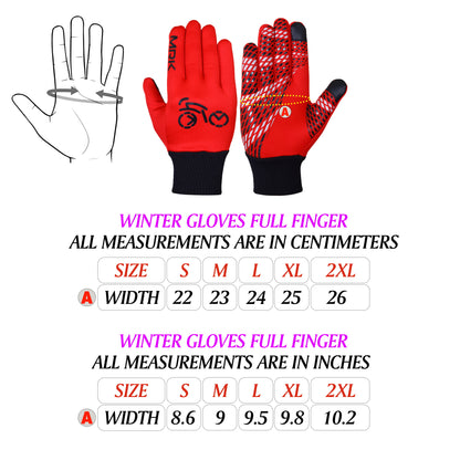 Cycling Winter Full Finger Gloves - MRK SPORTS