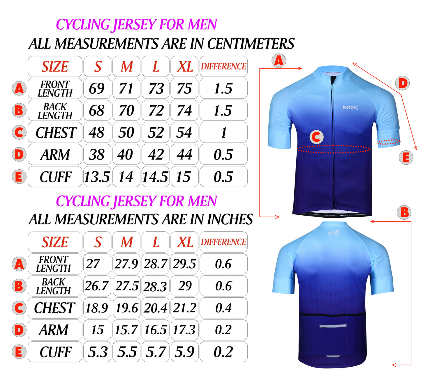 MRK Men's Cool Breeze Cycling Jersey - MRK SPORTS